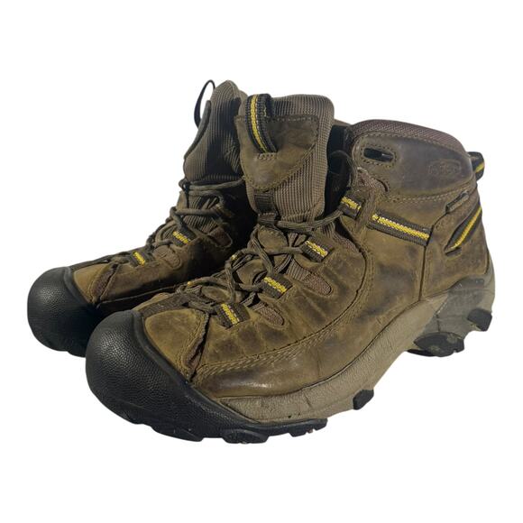 Keen Other - Keen Targhee II WP Mid Brown Leather Waterproof Hiking Boots Men's Size 7